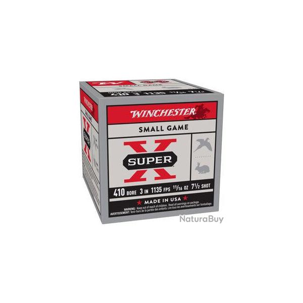 Cartouches 410-76 Super X High Brass 19.5G PB7.5 X25
