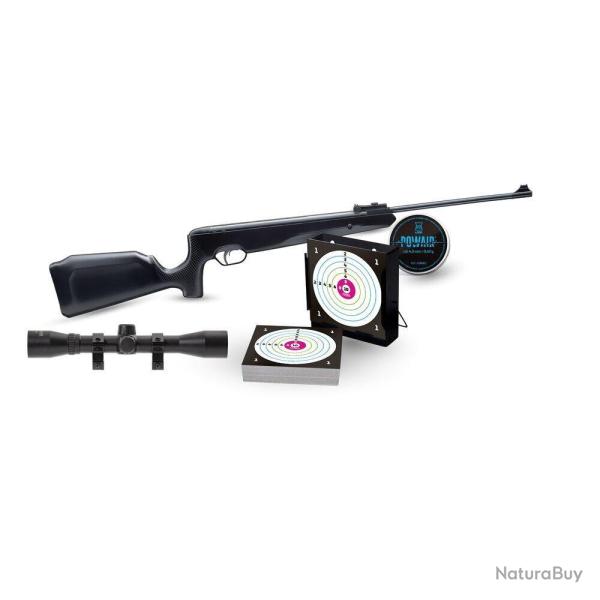 Pack Snowpeak Carabine SR1000X C4.5 19.9J + 4x32 + Plombs + Cibles + Porte Cible