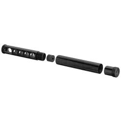 Silencieux Adamantium 150 Diam 27 Noir- Fibre Rouge