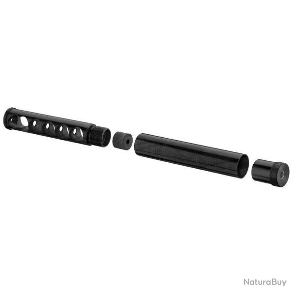Silencieux Adamantium 150 Diam 27 Noir- Fibre Rouge