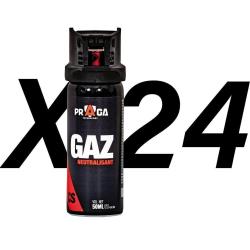 Pack Bombe Gaz Cs 50ML X24