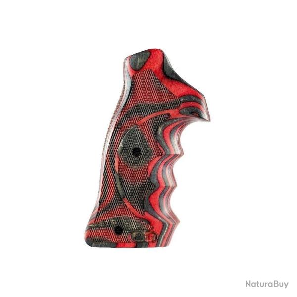 Poignee Bois Lamine Sport S&w Rouge Carcasse K/l