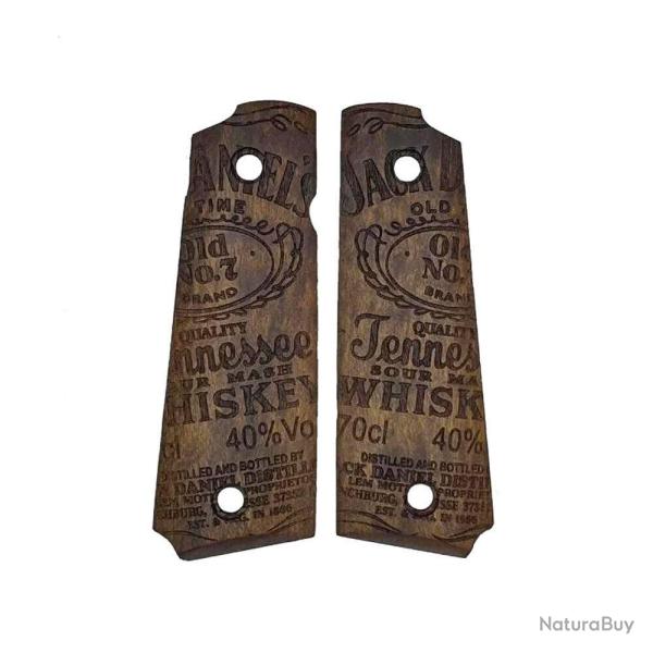 Plaquettes Bois PT1911 Jack Daniel's
