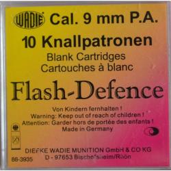 Cartouches 9 mm Pa Flash Defence A Blanc X10