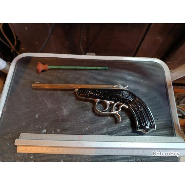 Ancien jouet pistolet a fl�chettes eureka mod�le  " ivoirine" 1929
