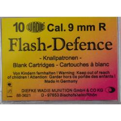 Cartouches 9 mm/380 Flash Defence A Blanc X10