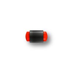 Guidon Fluo Rouge Plein M3 D3.5 L8