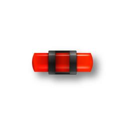 Guidon Fluo Rouge Ajoure M3 D4 L12.5