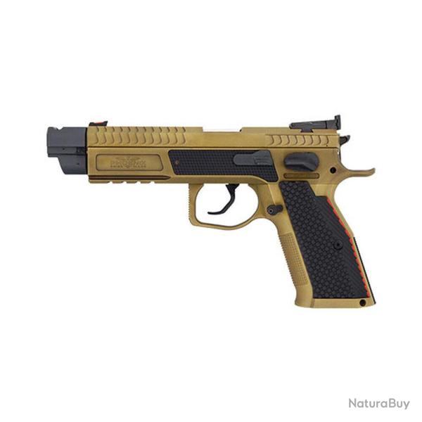 Pistolet Phoenix Redback Gen 2 FDE SA/DA Compensateur guidon FO rouge 9x19