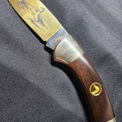 Franklin Mint &laquo; The Canadian Goose &raquo; - Couteau pliant B&ouml;ker Solingen - &Eacute;dition 1989
