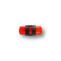 Guidon Fluo Rouge Ajoure M3.5 D3.5 L10