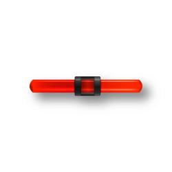 Guidon Fluo Rouge Ajoure M3 D2 L17.5