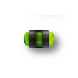 Guidon Fluo Vert Ajoure M3 D3 L7.5