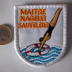 &eacute;cusson ma&icirc;tre-nageur sauveteur insigne tissu