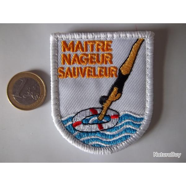 �cusson ma�tre-nageur sauveteur insigne tissu
