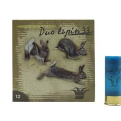!! DESTOCKAGE !! CARTOUCHES JOCKER DUO LAPIN 33GR PB 6.5/8 BOITE 25