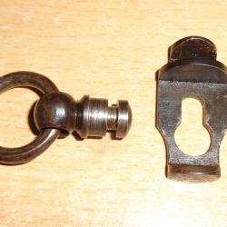 anneau de dragonne et son verrou  pour revolver 1892