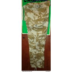 PANTALON DE COMBAT&nbsp; DE L'ARMEE ANGLAISE , TROUSER COMBAT TROPICAL DESERT , TAILLE 36 SOIT S ,COULEUR