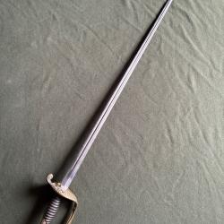 Sabre d'Officier d'infanterie Mle 1845/1855 Couleaux &agrave; Klingenthal sans fourreau