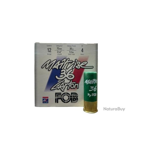 !! DESTOCKAGE !! CARTOUCHES FOB MAITRISE 36GR BJ CARTON PB:4 BOITE/25