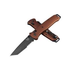 Couteau pliant mixte Benchmade Bailout cuivre br&ucirc;l&eacute;