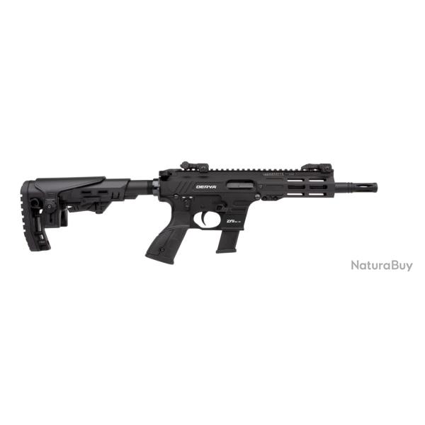 Carabine semi-automatique DERYA ARMS ZY9 cal.9x19 noir canon de 25.4cm  LEVIER ARMEMENT TYPE AR
