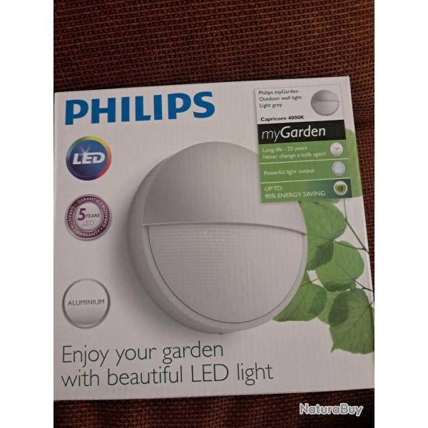 Applique murale d'ext�rieur led Philips aluminium neuf