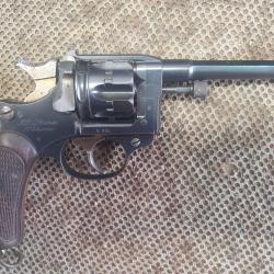 belle occasion : magnifique revolver MAS mod&egrave;le 1892 calibre 8 mm 92 - canon miroir