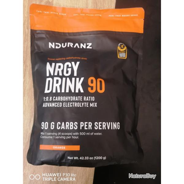 sachet nduranz nrgy drink 90 carbohydrate orange