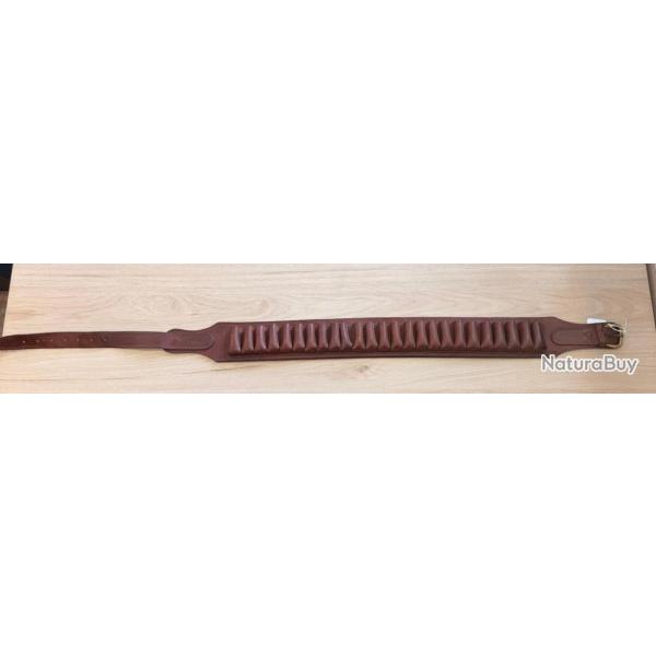 Cartouchi�re Artisanale Cuir V�ritable Cal20/25