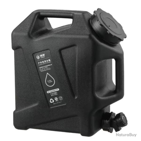Bidon d'eau avec Robinet 12L, R�servoir d'eau Potable, Jerrican Alimentaire Camping, Conteneur