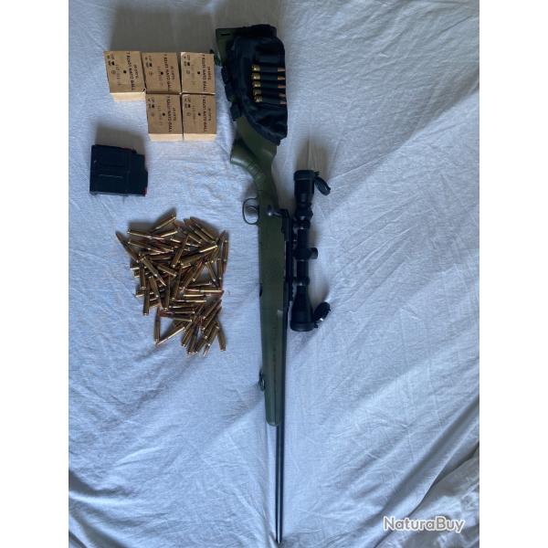 Carabine Savage axis custom + 100 munition 308 win