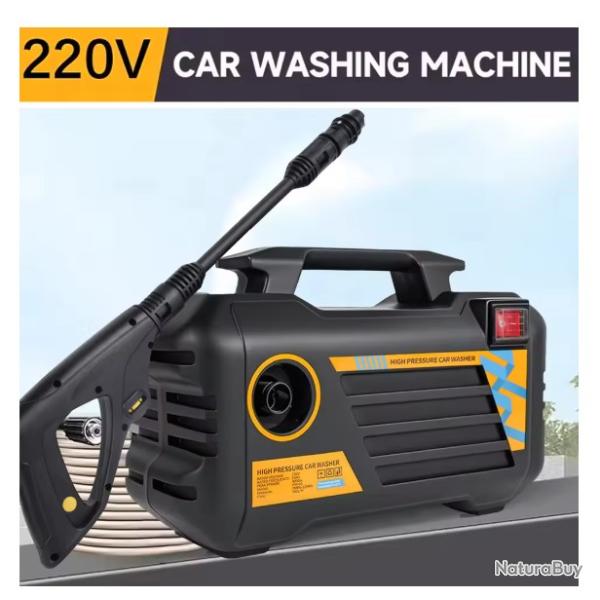 Nettoyeur haute pression 3000W pour voiture, 7-12MPA, 3 modes de pulv�risation, 2 modes d'aspiration