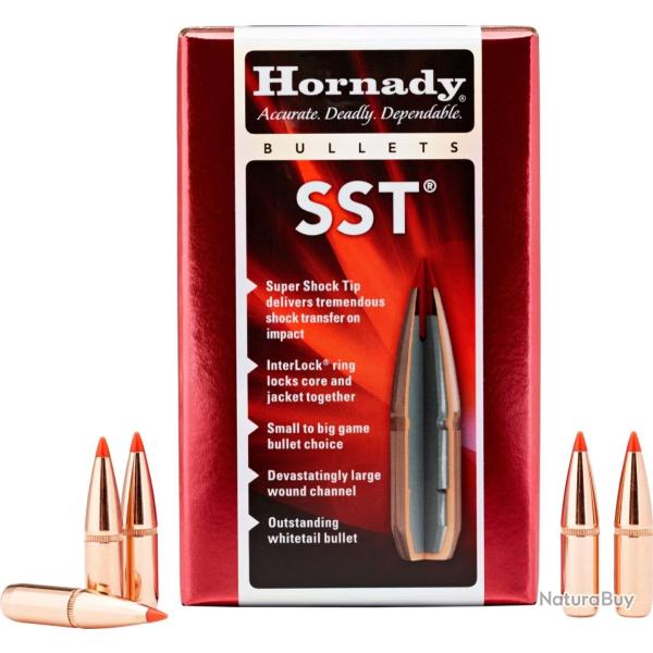 Vends lot de 190 balles Hornady SST� 125 grains - calibre .30 (.308)