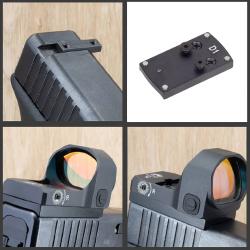 Plaque Montage Red Dot Docter Glock Non Mos | TXC ARMEMENT