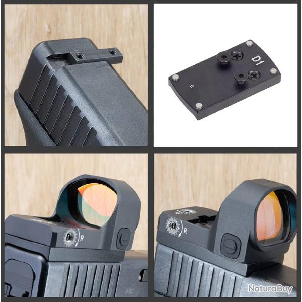 Plaque Montage Red Dot Burris FastFire II/III Glock Non Mos | TXC ARMEMENT