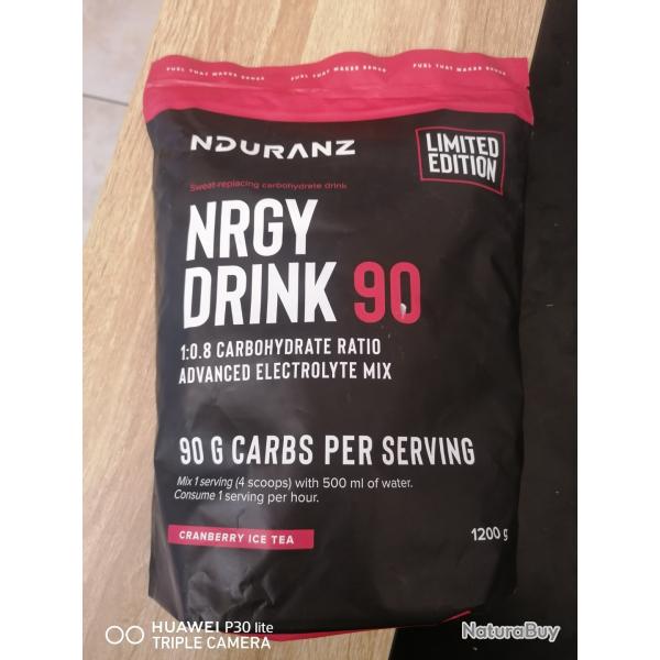 sachet nduranz nrgy drink 90 carbohydrate rouge