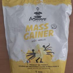 1 kg mass gainer inshape gout vanille