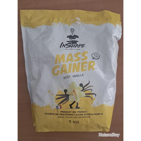 1 kg mass gainer inshape gout vanille