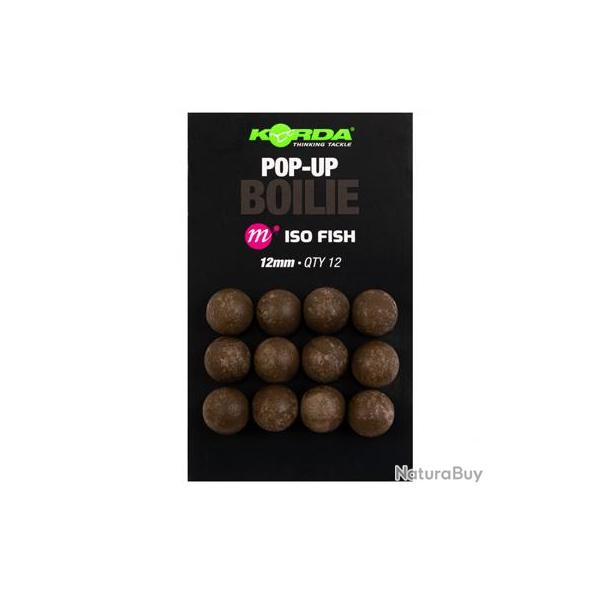 Bouillette Korda Plastic Pop Up Iso Fish 12mm
