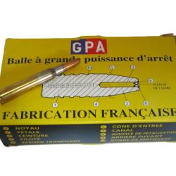 Boite de 20 cartouches GPA Sologne   calibre 7 x 65 R  Cat&eacute;gorie C