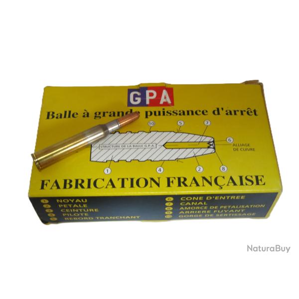 Boite de 20 cartouches GPA Sologne   calibre 7 x 65 R  Cat�gorie C