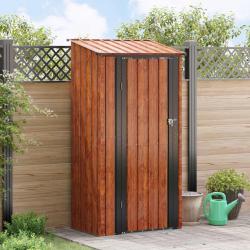 Cabanons de jardin Marron 103 x 74 x 200 cm M&eacute;t??
