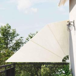 Auvent lat&eacute;ral pliable de balcon Cr&egrave;me 160 x 240 cm