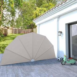 Auvent lat&eacute;ral pliable de terrasse Cr&egrave;me 200 cm