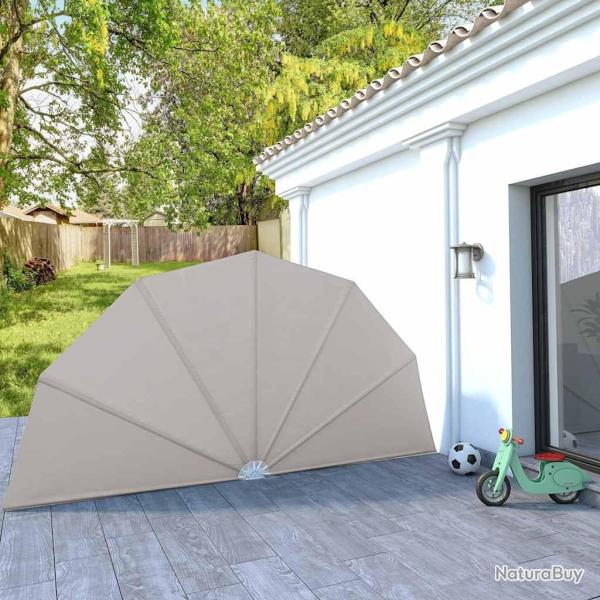 Auvent lat�ral pliable de terrasse Cr�me 200 cm