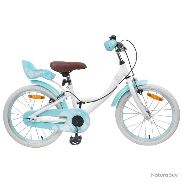 V�lo pour Enfants 18 Pouces pour les 5-7 ans Blanc