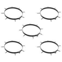 Pince d'a&eacute;rateur de gazon avec pointes 5 pcs &Oslash; 320 mm Acier