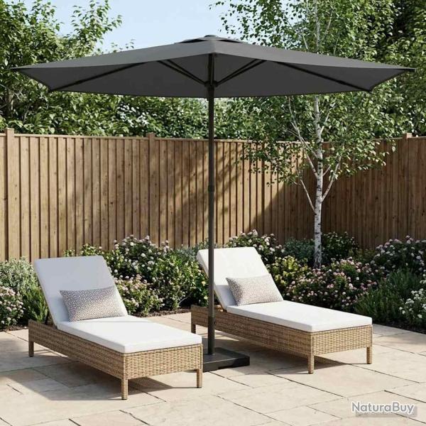 Parasol de jardin 270 x 270 cm Polyester Rectangulaire