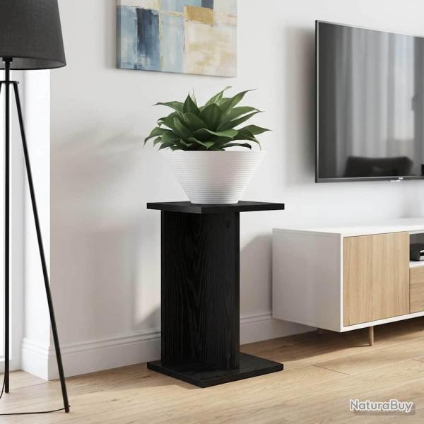 Support de Plante 2 pcs Ch�ne Noir 25 x 25,5 x 40,5 cm